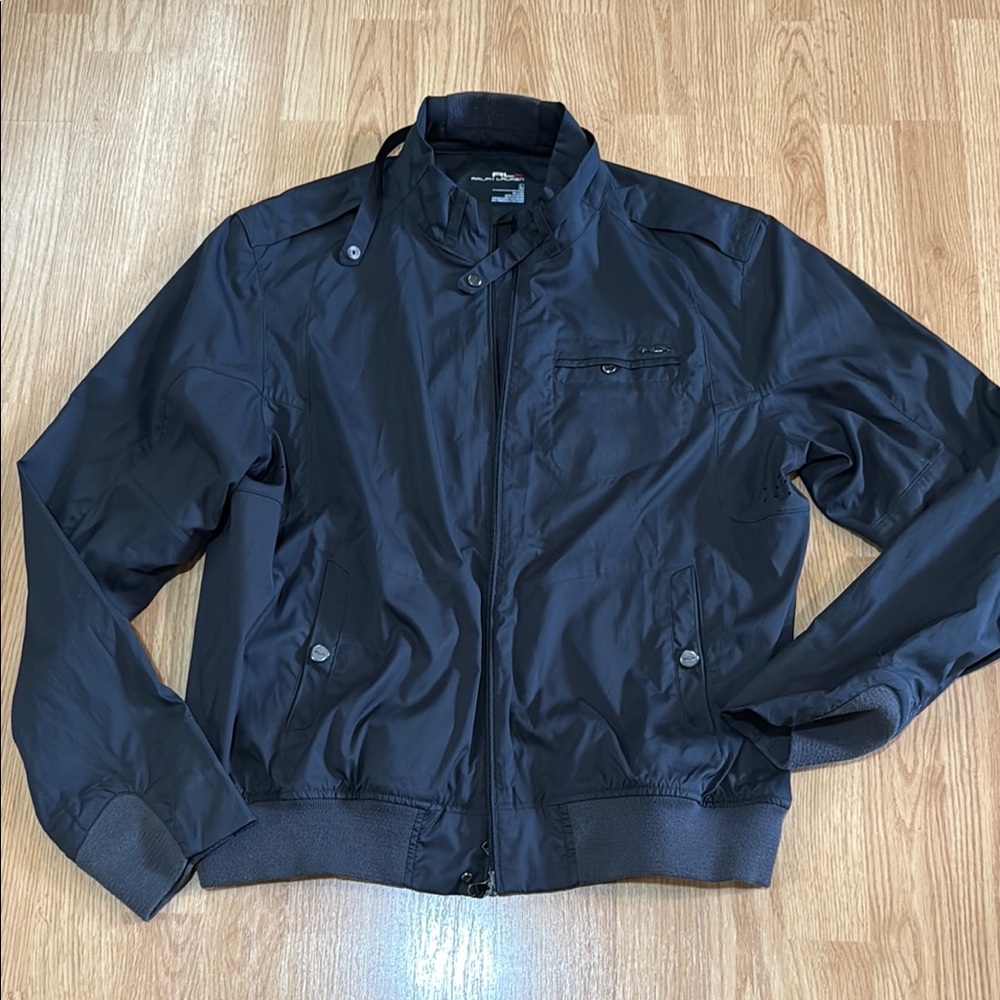 RLX Ralph Lauren Men's Black lightweight bomber Jacket